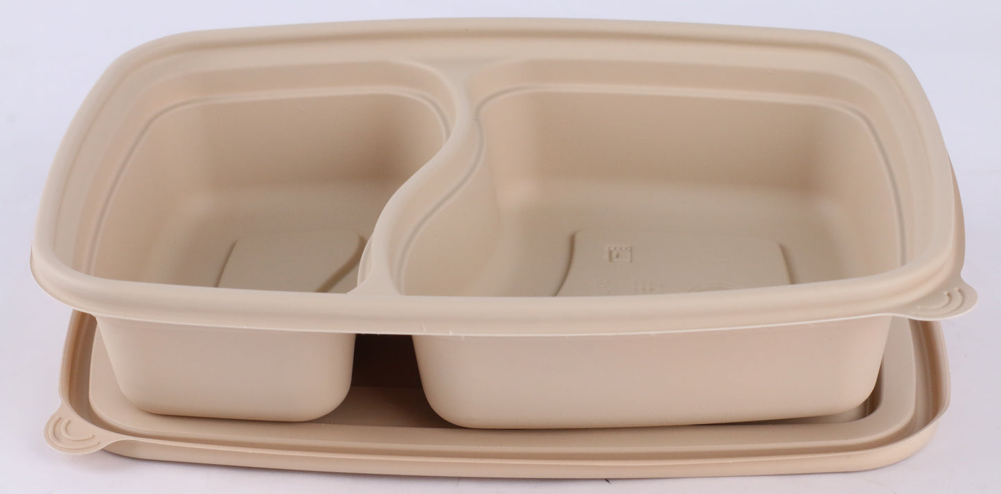 2-Compartments with Lid