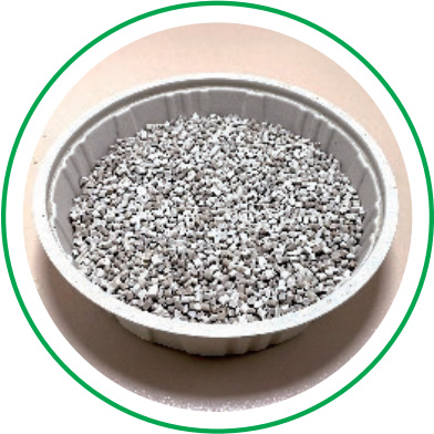 Bamboo-based  biodegradable granules